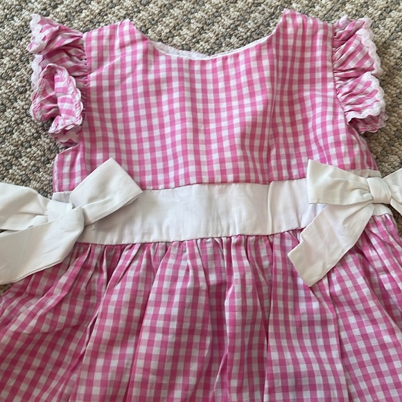 Pink Gingham Dress 3-6 M - Picture 2 of 4